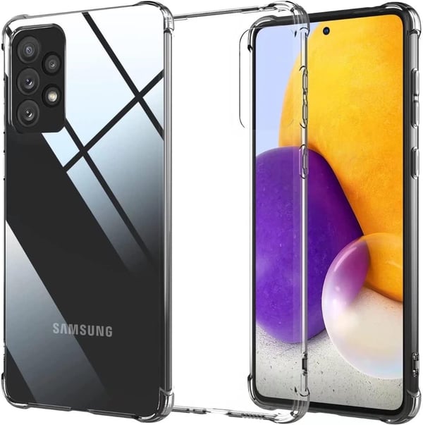 Silikone cover til Samsung Galaxy A73 5G, farveløs, gennemsigtig