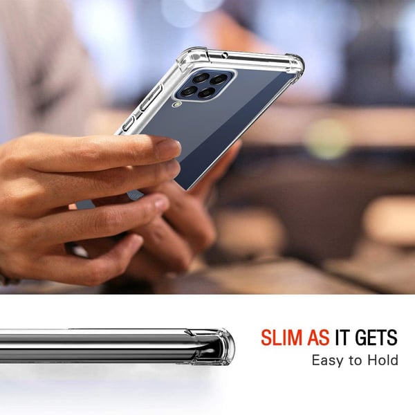 Skal till Samsung Galaxy M53 5G transparent + 2x glas