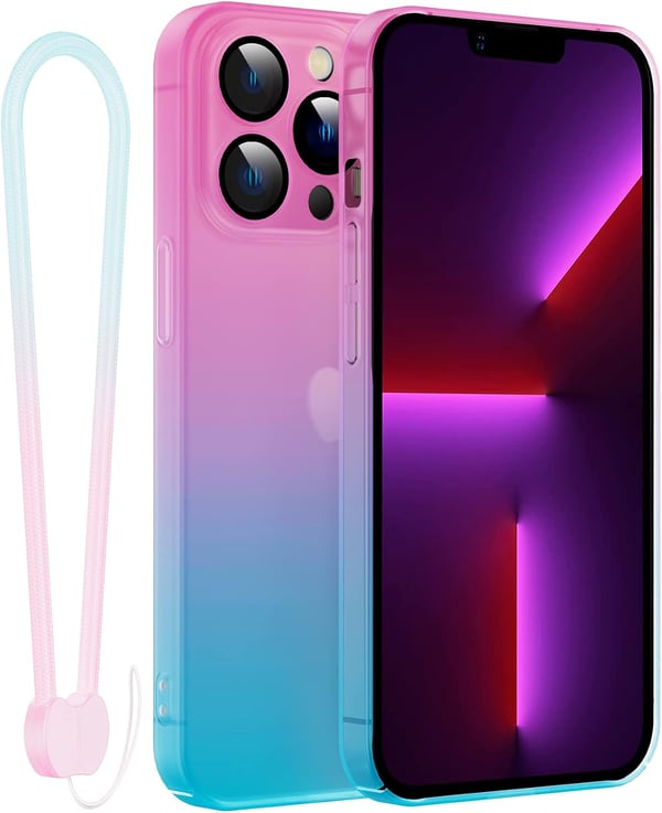 Apple iPhone 13 Pro Hårt Skal Rosa Blå Ombre A2483