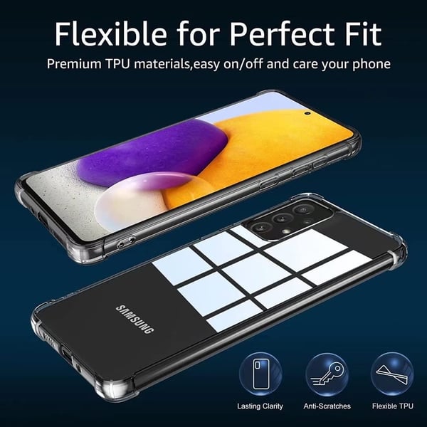 Silikone cover til Samsung Galaxy A73 5G, farveløs, gennemsigtig