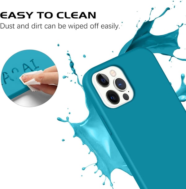 Apple iPhone 12 Pro Max-skal, marinblått silikonskal