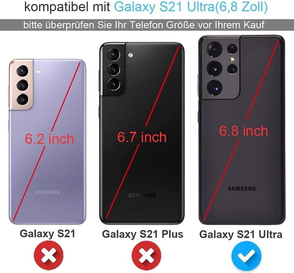 Samsung Galaxy S21 Ultra Pinkki Harmaa Kangas Läppäkotelo SM-G998