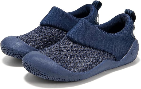 Børnesko, åndbare unisex, marineblå, slip-on, skridsikre, størrelse 22
