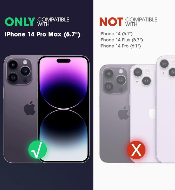 IBlason-skal till iPhone 14 Pro Max, baksida, blå ram, stötfångare, framsida, baksida
