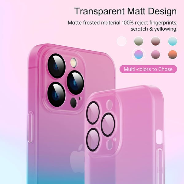 Apple iPhone 13 Pro Hårt Skal Rosa Blå Ombre A2483