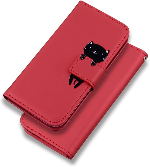 Rødt flip-cover til Samsung Galaxy A73 5G