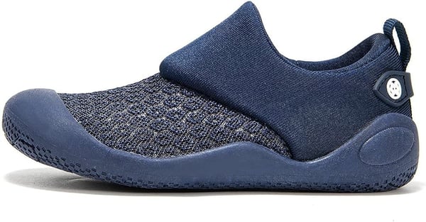 Børnesko, åndbare unisex, marineblå, slip-on, skridsikre, størrelse 22