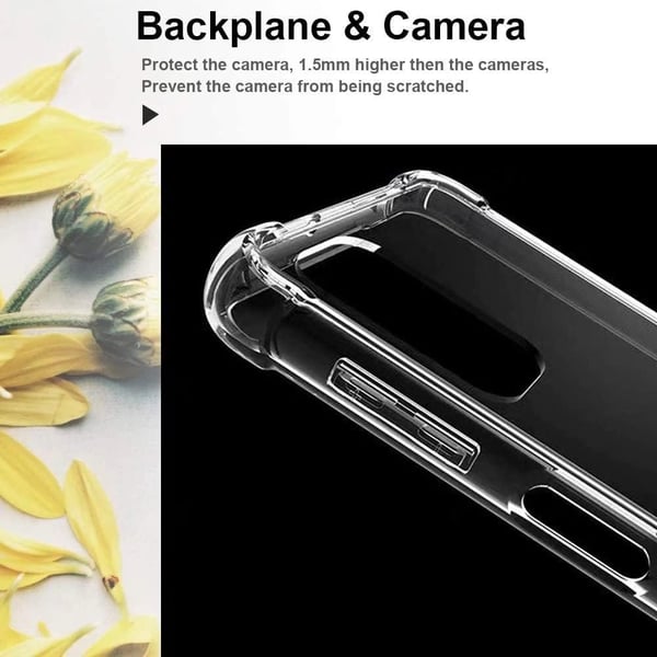 Silikone-etui til Samsung Galaxy A72 6,70" gennemsigtigt med forstærkede hjørner