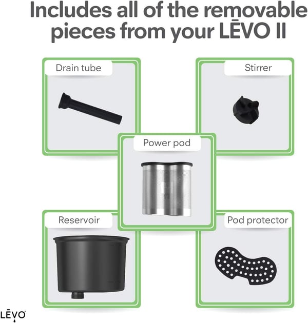Reservedelssæt til LEVO II teinfuser, urtekurv og låg