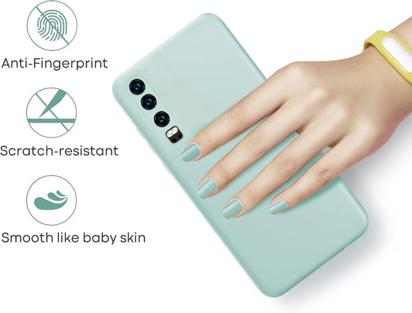 Etui til Huawei P30 i silikone i mintgrøn, fleksibelt, beskyttende og holdbart