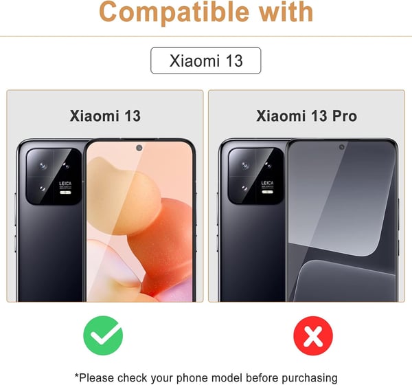 9H hærdet glas til Xiaomi 13 2 stk.