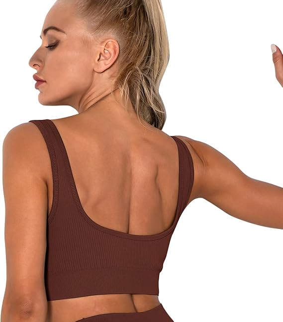 Dame sports-bh fitness brun S