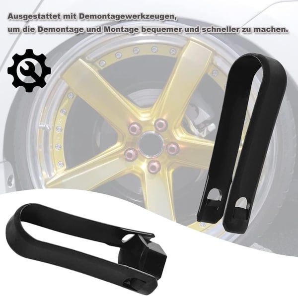 Auton pyöränpulttien suojukset 17 mm harmaa + ulosvetäjä 40 kpl