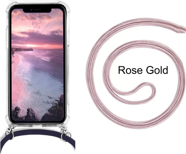 Etui til Xiaomi 12 Pro 5G gennemsigtig silikone + lanyard MZB0AENEU