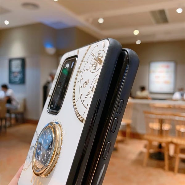 Hvidt glascover til Huawei P20 Lite 360