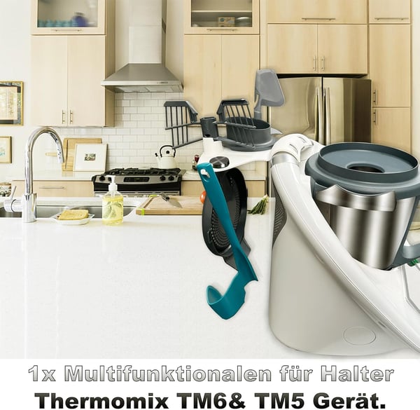 Multifunktionel organizerholder til Thermomix TM6 TM5 til 6 tilbehør hvid