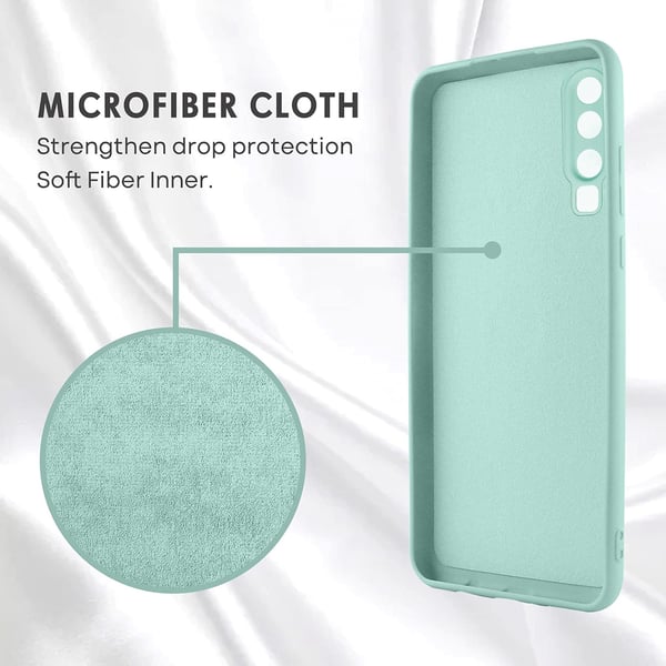 Etui til Huawei P30 i silikone i mintgrøn, fleksibelt, beskyttende og holdbart