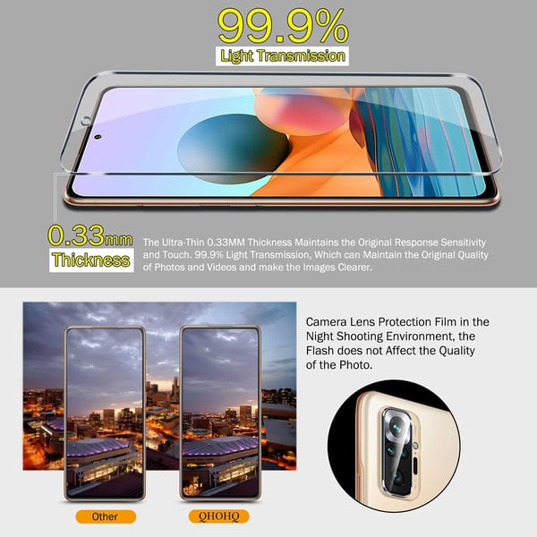 9H hærdet glas til Samsung Galaxy A72 4G/5G 3 stk.