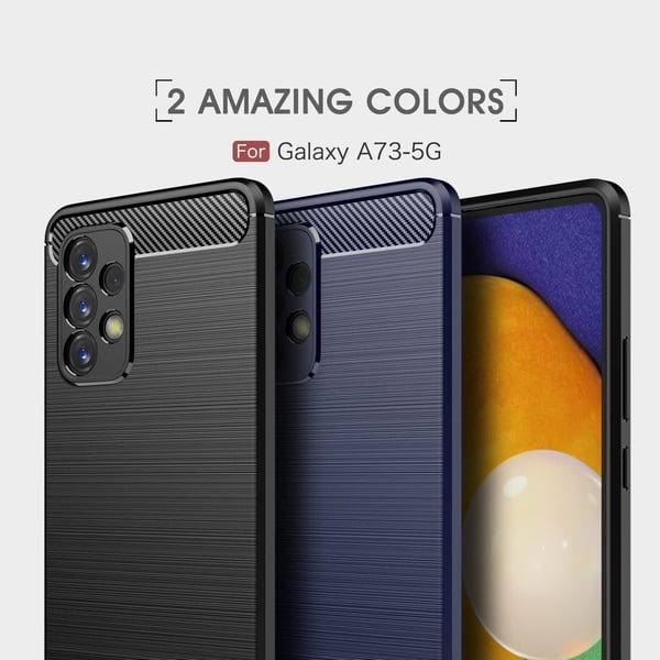 Skal till Samsung Galaxy A73 5G med silikonbaksida i ekoläder