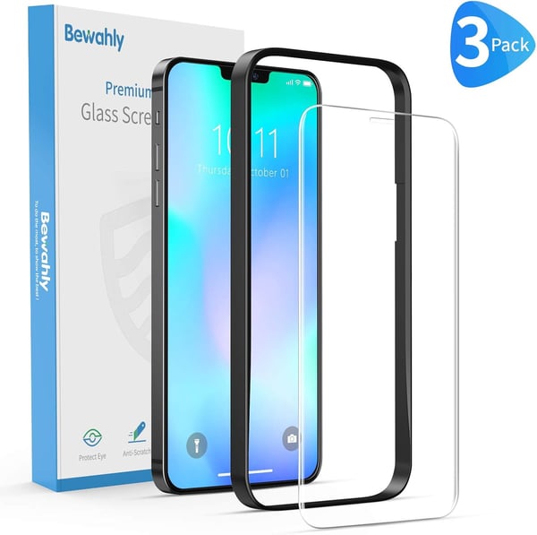 9H härdat glas för iPhone 12 Pro Max 6,7 tum 3 stycken