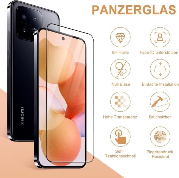 9H hærdet glas til Xiaomi 13 2 stk.