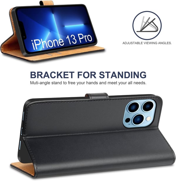 iPhone 13 Pro-skal vikbart svart