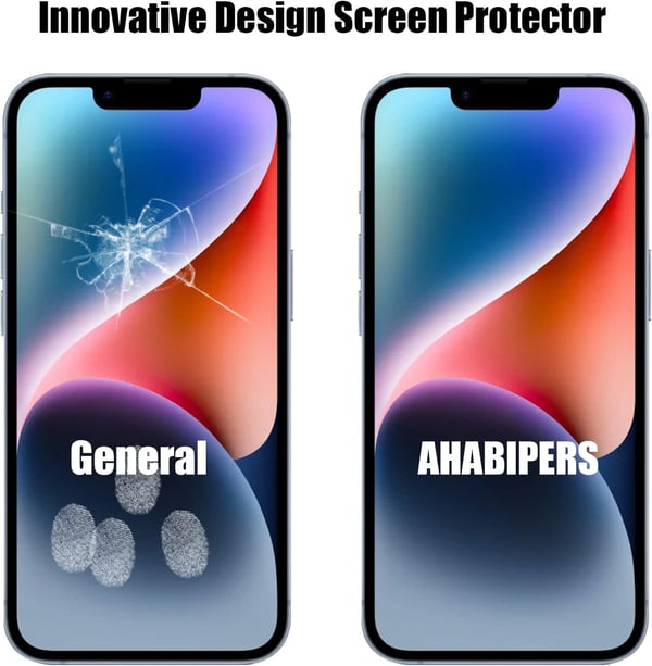 Härdat glas för Apple iPhone 14 A2882 med installationskit 3 delar