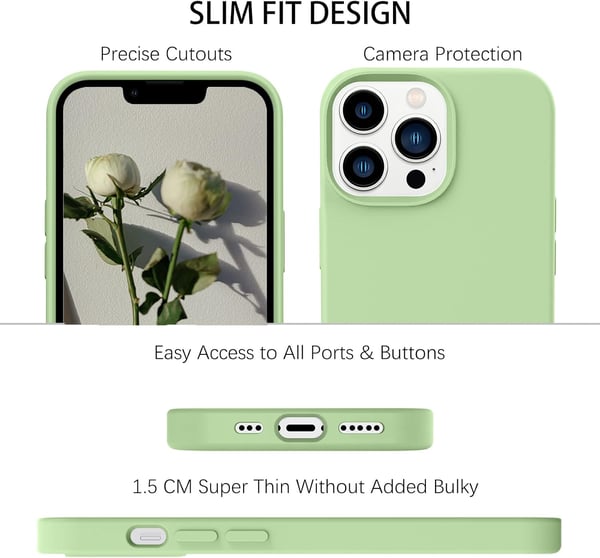 Apple iPhone 13 Pro-skal Grönt Silikon