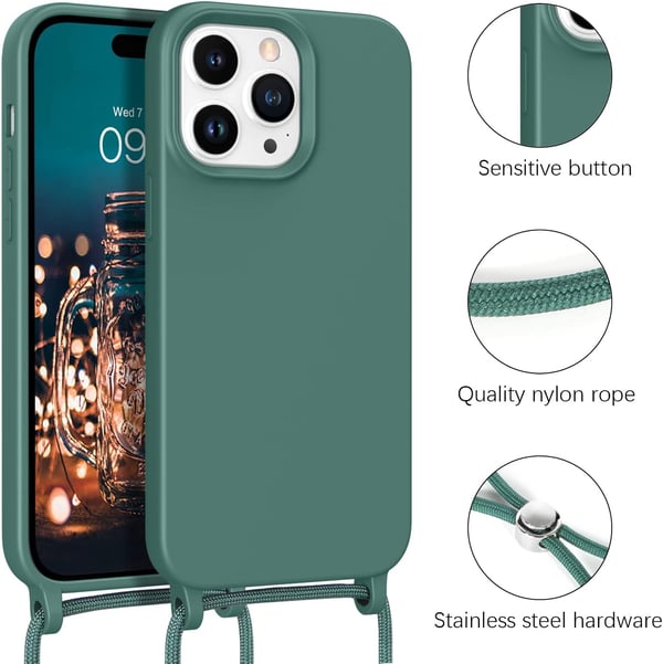 Silikonskal till Apple iPhone 14 Pro Max grönt A2894 A2651 A2893
