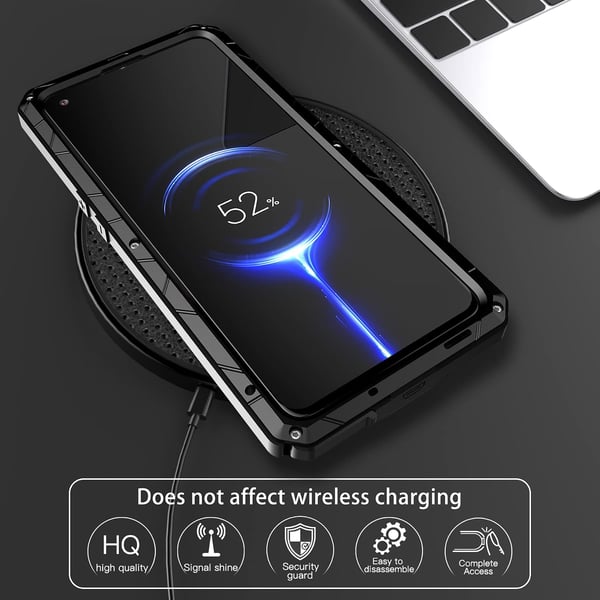 Sort bumper cover til OnePlus Nord N20 5G metalforstærket CPH2459