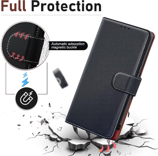 Sort låsbart cover til iPhone X/XS 6.5