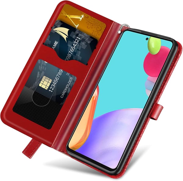 Samsung Galaxy A73 5G rødt flip-cover