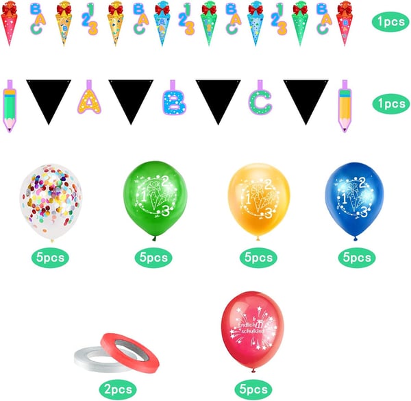 Ballonpynt til skoleårets start