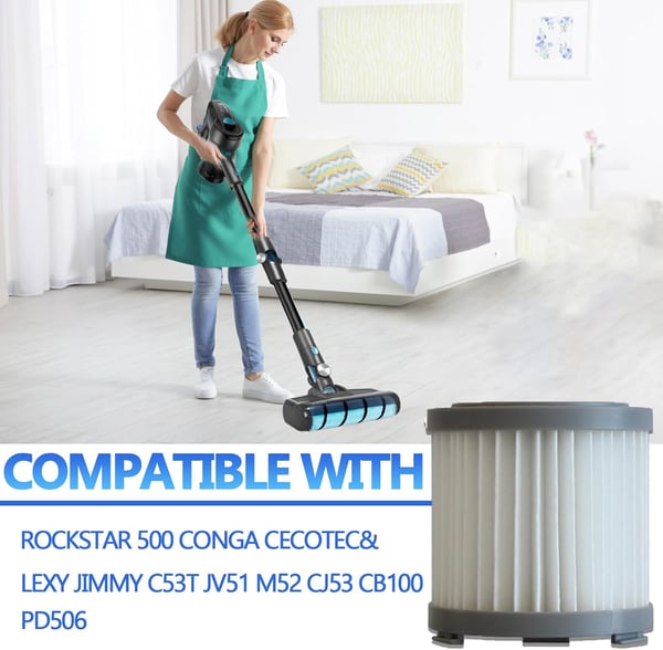 HEPA-filter til Cecotec Conga Rockstar 500 Ultimate Xtrem 700 støvsuger 2 stk.