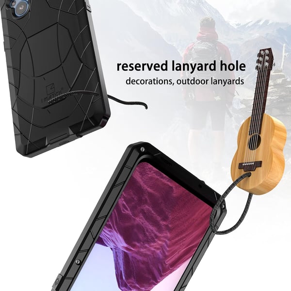 Sort bumper cover til OnePlus Nord N20 5G metalforstærket CPH2459