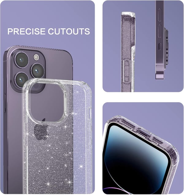 Skal till Apple iPhone 14 Pro Max, färglös, glansig baksida