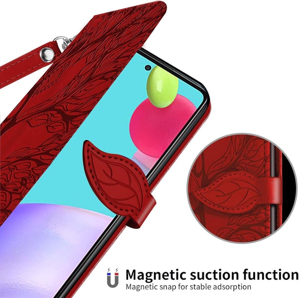 Samsung Galaxy A73 5G rødt flip-cover