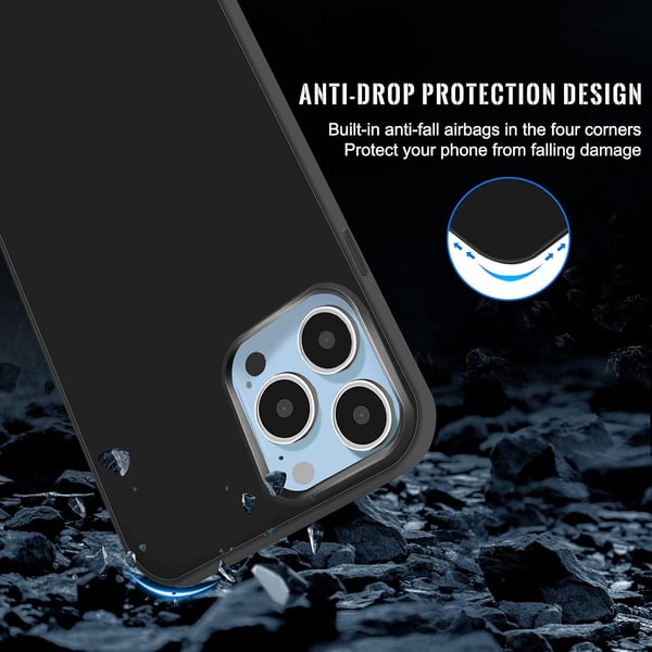 Silikonskal till Apple iPhone 13 Pro 6,1' svart