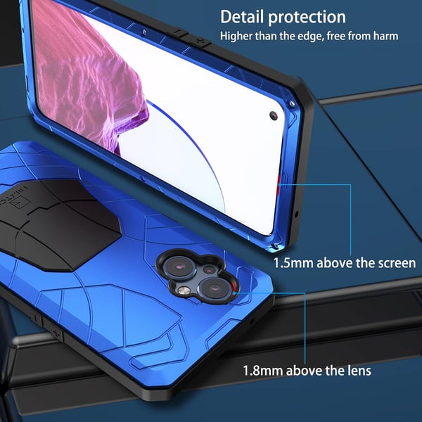 Bumper cover til OnePlus Nord N20 5G metalforstærket blå CPH2459
