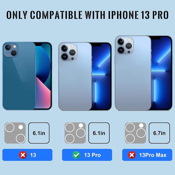 Silikonskal till Apple iPhone 13 Pro 6,1' svart
