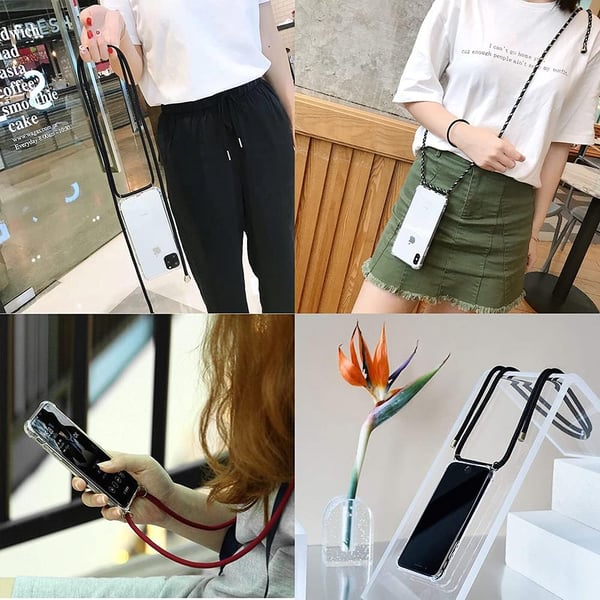 Etui til Xiaomi 12 Pro 5G gennemsigtig silikone + lanyard MZB0AENEU