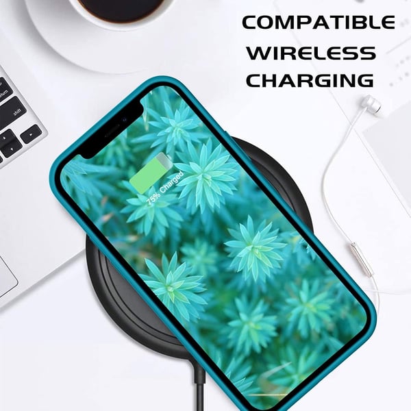 Apple iPhone 12 Pro Max-skal, marinblått silikonskal