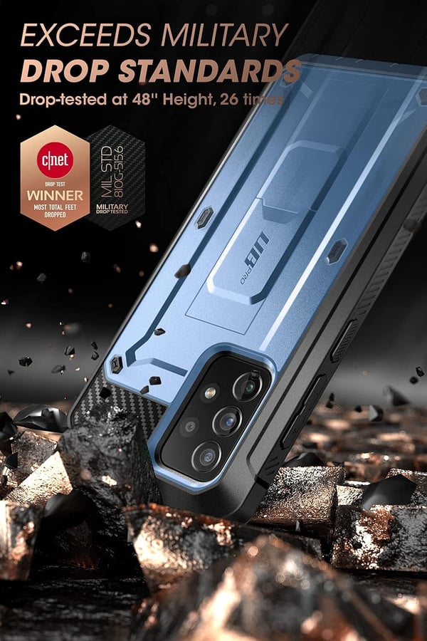 Supcase Blått stötfångarskal till Samsung Galaxy A72