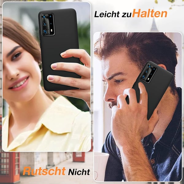 Silikonecover til Huawei P40 Pro, sort ELS-NX9 ELS-N04
