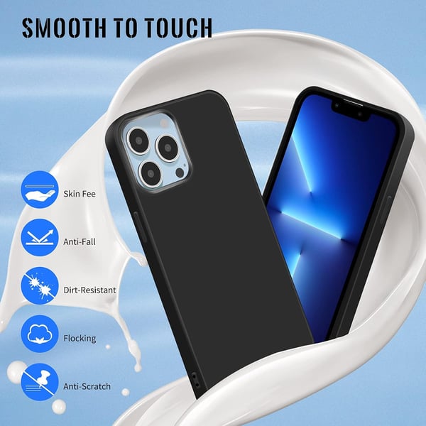 Silikonskal till Apple iPhone 13 Pro 6,1' svart