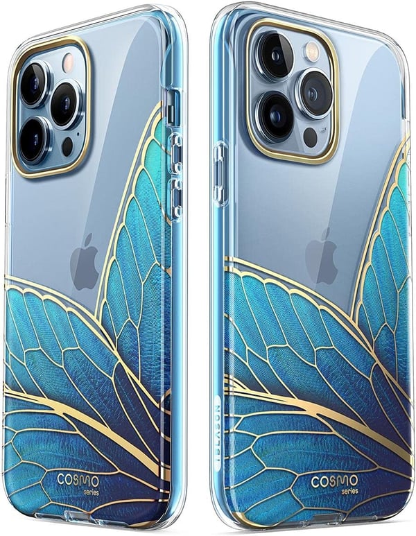 IBlason-skal till iPhone 13 Pro 6,1" fjärilsblått skal