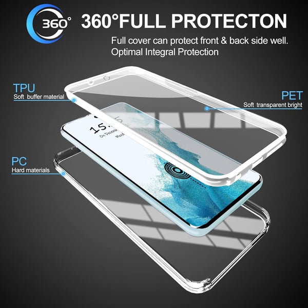 Etui til Samsung Galaxy A03s med 360 graders beskyttelse for og bagpå