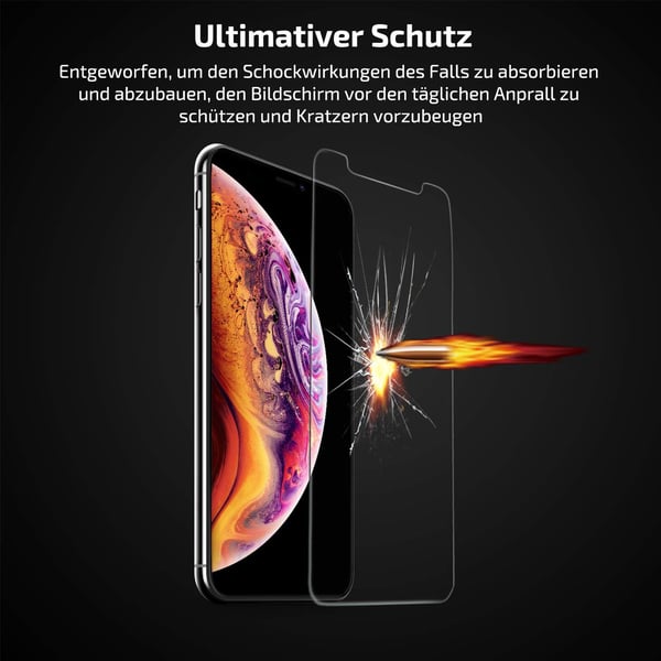9H härdat glas för iPhone Xs Max