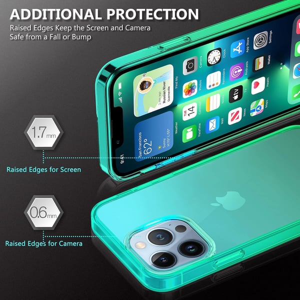 Apple iPhone 13 Pro-skal Transparent Grönt