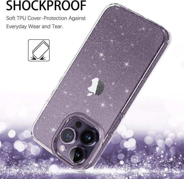 Skal till Apple iPhone 14 Pro Max, färglös, glansig baksida